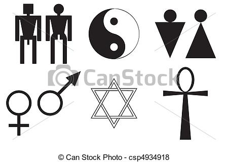 Vector   Male And Female Symbols   Stock Illustration Royalty Free