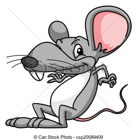 Vector   Rat Cartoon Funny   Stock Illustration Royalty Free