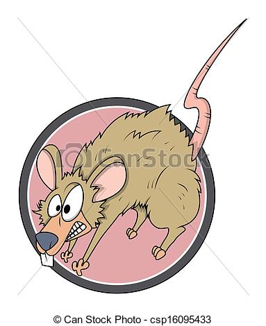 Vectors Of Scared Funny Rat Character Vector   Drawing Art Of Scared    