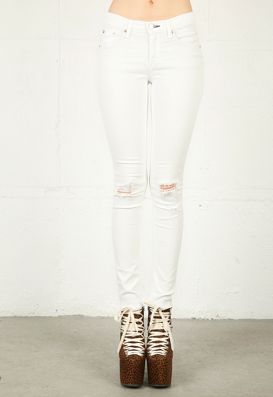 White Ripped Skinny Jeans For Girls Rag Bone Ripped White Jeans