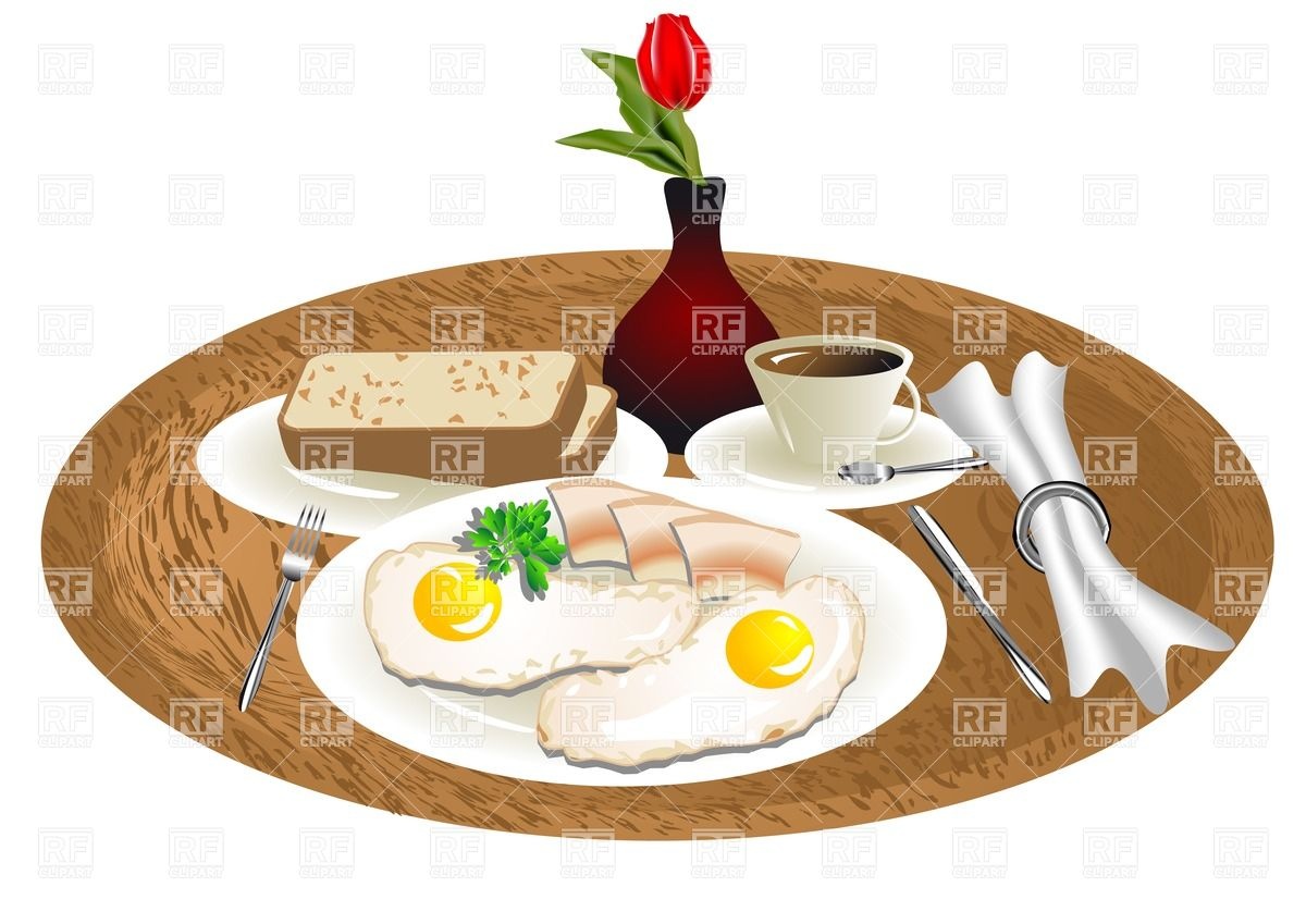 With The Eggs And Bacon Download Royalty Free Vector Clipart  Eps