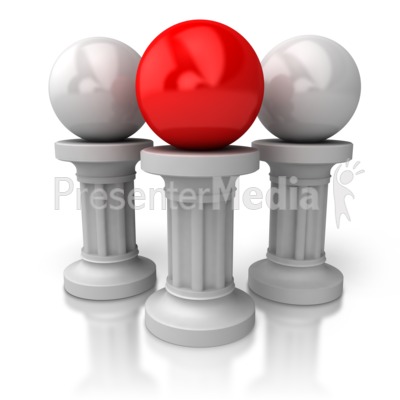 Balls On Pillars   Education And School   Great Clipart For