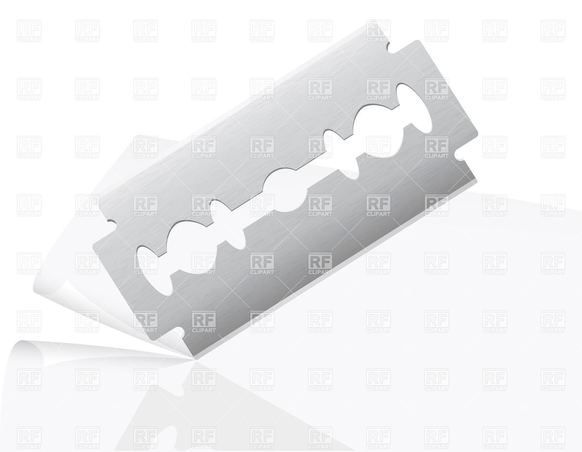 Blade Cuts Paper Download Royalty Free Vector Clipart  Eps