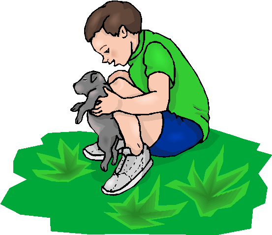 Boy Hugging Puppy Free Clipart   Free Microsoft Clipart