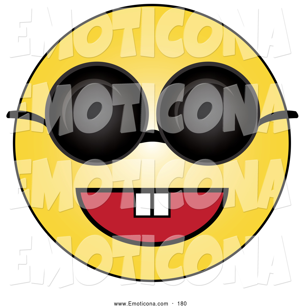 Clipart Cool Yellow Cartoon Smiley Emoticon Face Wearing Sunglasses 2