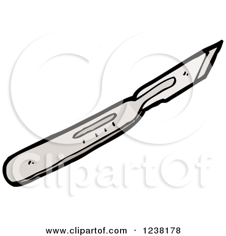 Clipart Of A Razor Blade   Royalty Free Vector Illustration By