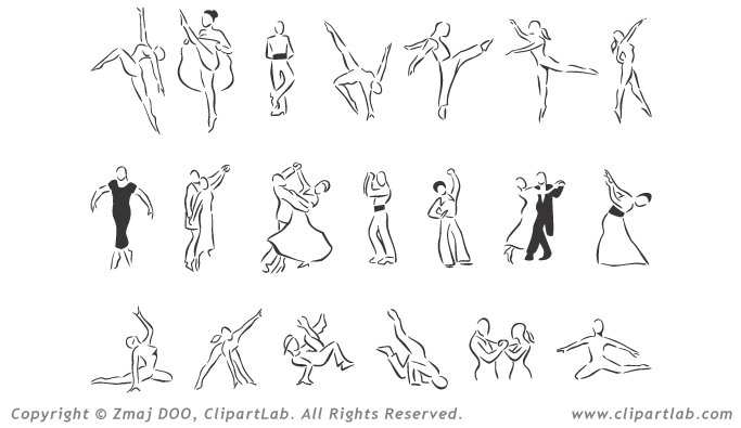 Dance Clipart Eps Dancing Clip Art