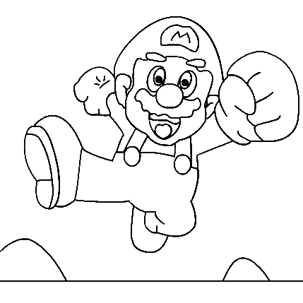 Free Super Mario Characters Coloring Pages   Game Coloring Pages For