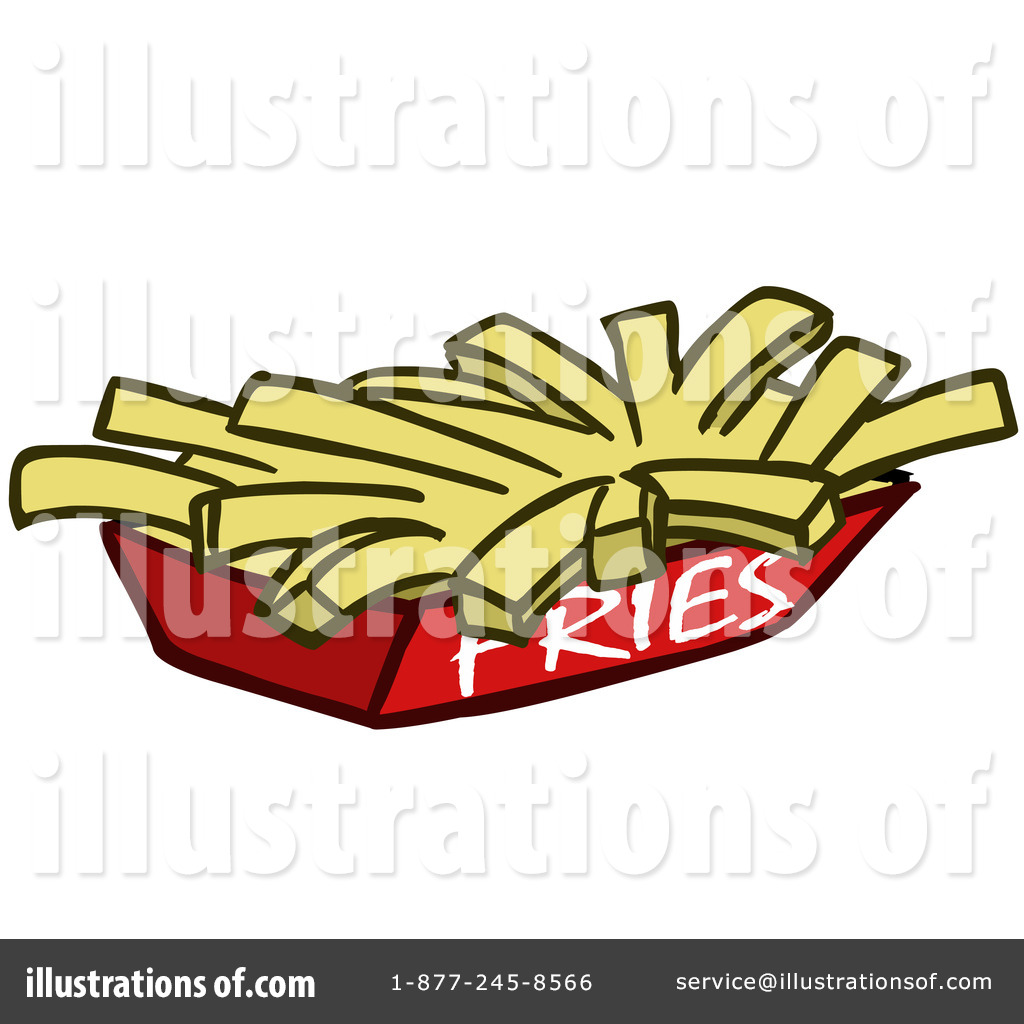 French Fries Clipart Black And White Royalty Free  Rf  French Fries