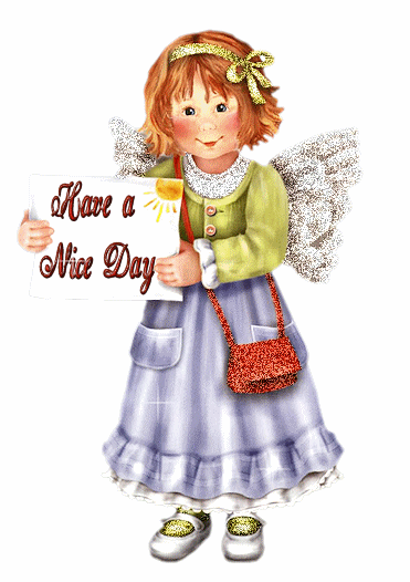 Have A Nice Day Cute Girl Graphic Gif