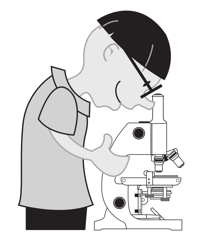 Kid At A Microscope By Rejon   This Is Clipart Converted And Broken
