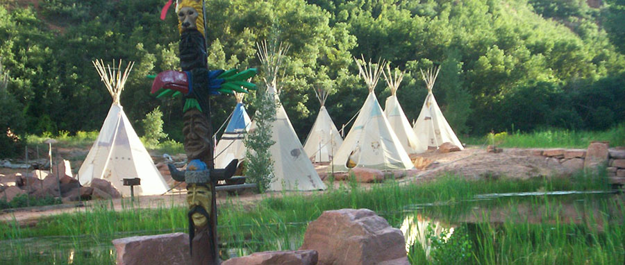 Native American Village Teepee Native American Village