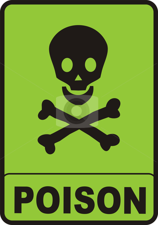 Poison Sign Stock Vector Clipart Illustration Of A Black Skull On