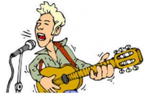 Singer In Talent Show Clipart