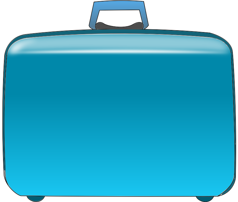 Suitcase By Cprostire   A Blue Suitcase Ready For Traveling