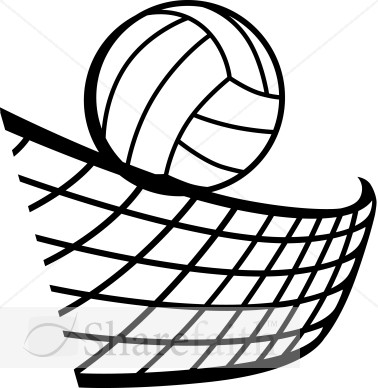 Volleyball Clipart Black And White Volleyball Net Clipart Jpg