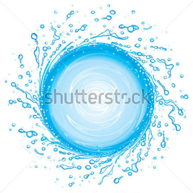 Water Splash In Round Shape Swirl Vector Stock Vector   Clipart Me
