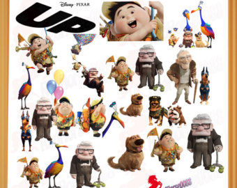 19 Disney Pixar Up Characters Png I Mages Files For Clip Art Birthday    