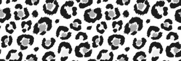 Black And White Cheetah Print Clip Art  80s Leopard Print