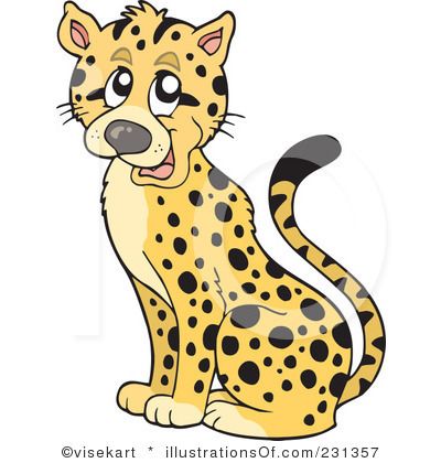Black And White Wild Cat Free Clip Art   Royalty Free  Rf  Cheetah