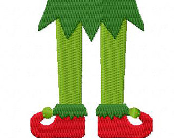 Christmas Elf Legs And Shoes Coppe R Cookie Cutter With Sugar Cookie