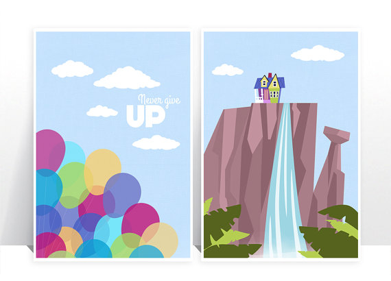Disney Pixar Up   Set Of Two   Balloons Paradise Falls   Many Sizes    