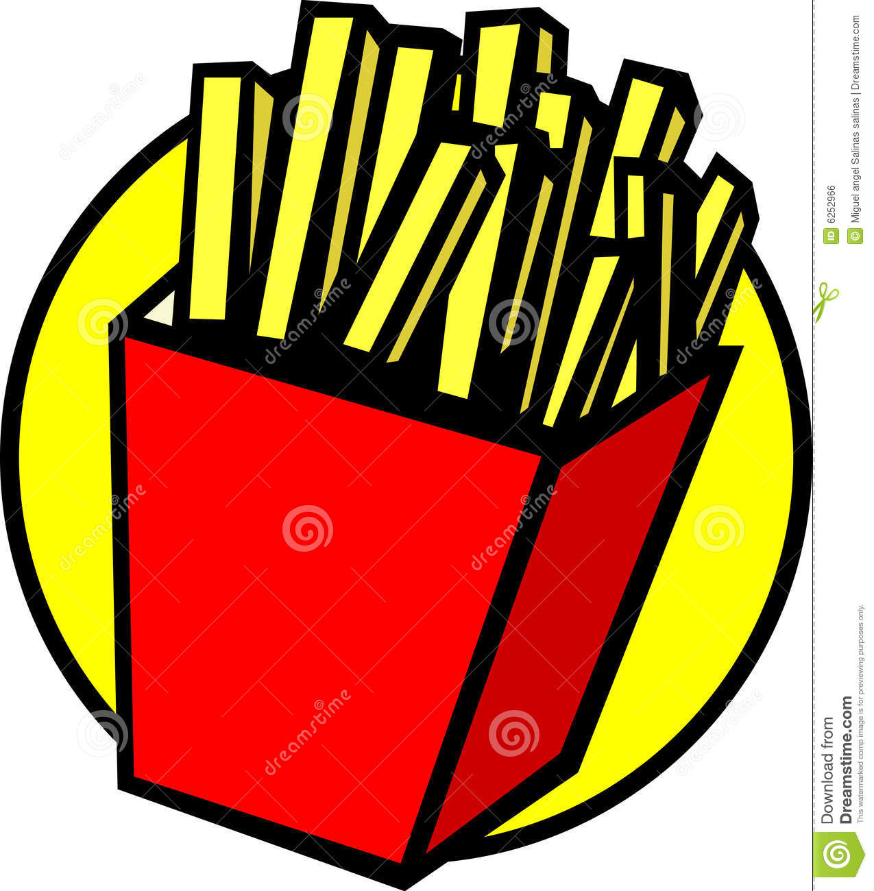 French Fries Vector Clip Art Picture