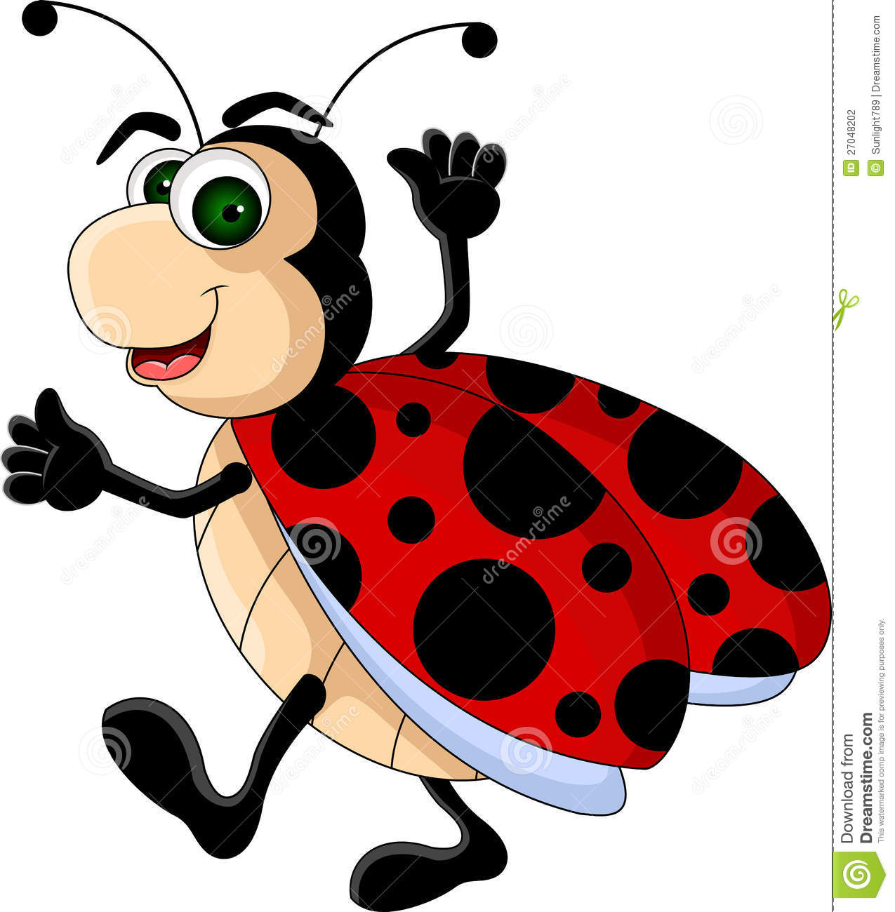Funny Ladybug Cartoon