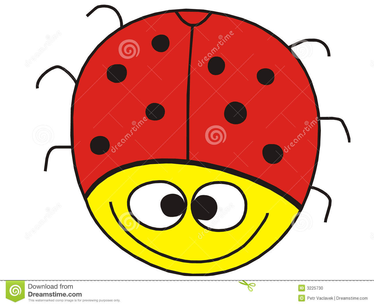 Funny Ladybug Stock Photo   Image  3225730