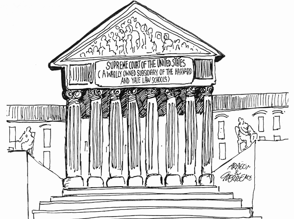 Government Building Cartoon Interpreted As A Flexible