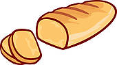 Italian Bread Clipart Bread Vector   Clipart Graphic