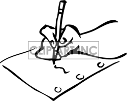 Kindergarten Writing Clipart Black And White Writing Clipart