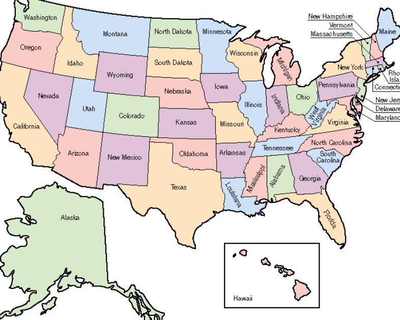 Labeled Map Of The United States Pictures 1