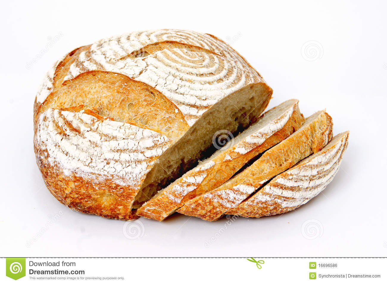 Loaf Of Sliced Sourdough Bread Royalty Free Stock Image   Image    
