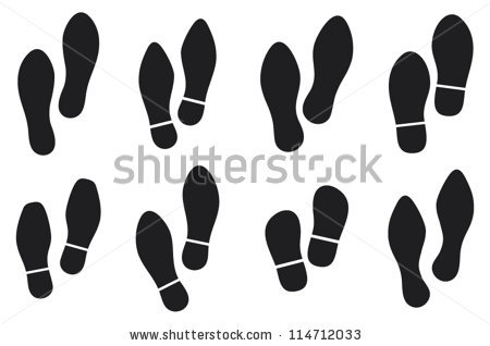 Men Shoes   Walking Shoe Print Clip Art   Aecfashion Com