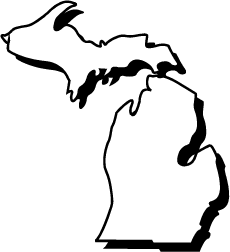 Michigan Outline Clip Art Quotes