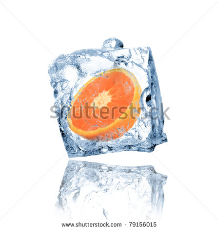 Person Frozen In Ice Clipart Orange Frozen In Ice Cube