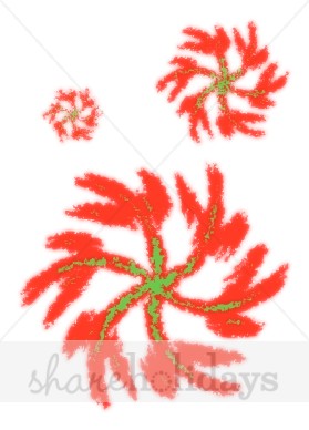 Red Swirly Snowflakes   Snowflake Clipart