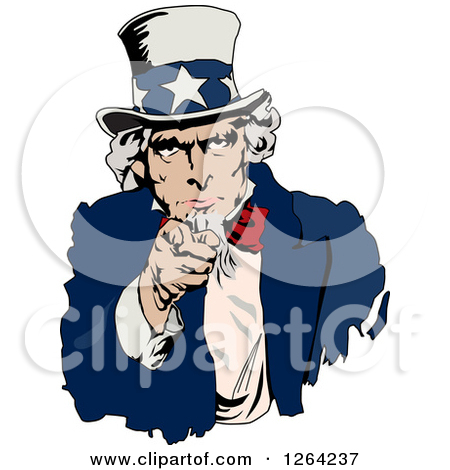 Royalty Free  Rf  Pointing Uncle Sam Clipart Illustrations Vector