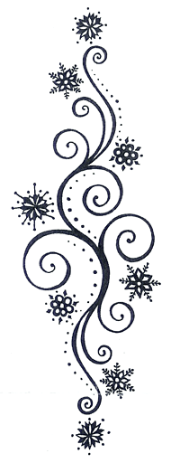 Snowflake Swirl Background
