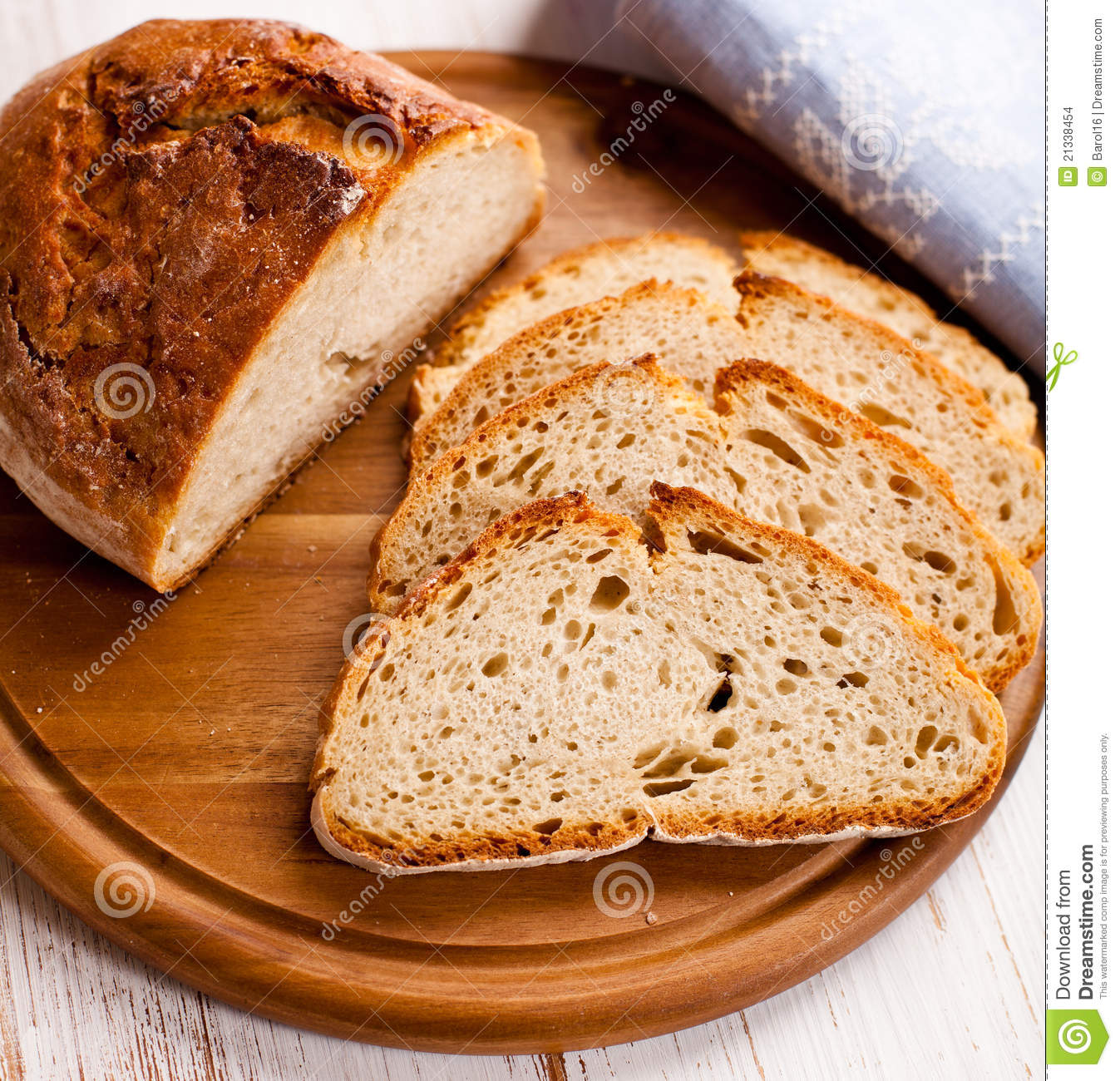 Sourdough Bread On Kitchen Board Stock Images   Image  21338454