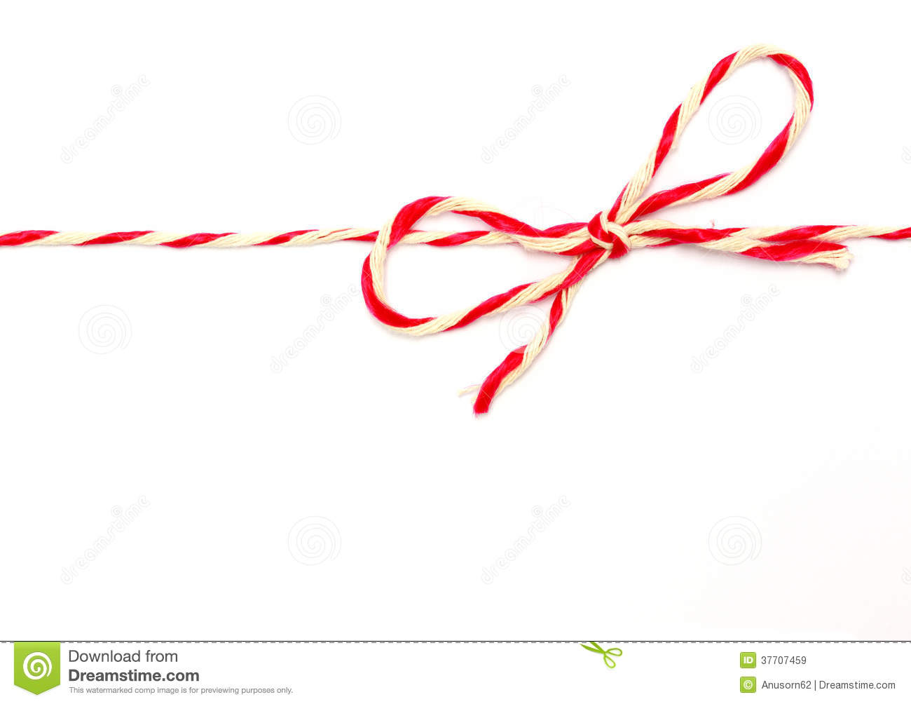 String Tied In A Bow Royalty Free Stock Images   Image  37707459