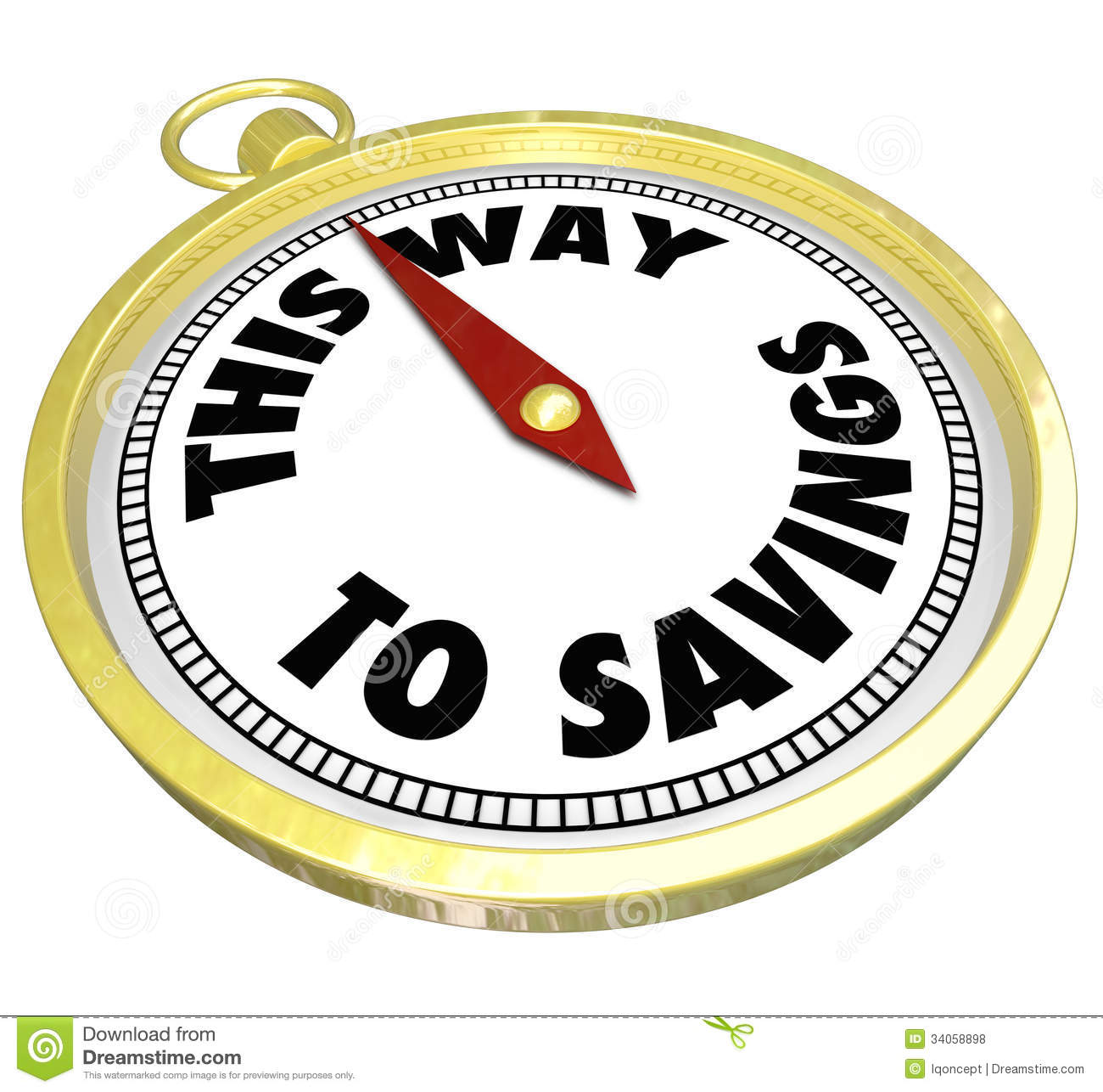This Way To Savings Compass Sale Clearance Blowout Royalty Free Stock