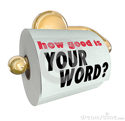 Trustworthiness Clipart How Good Your Word Question