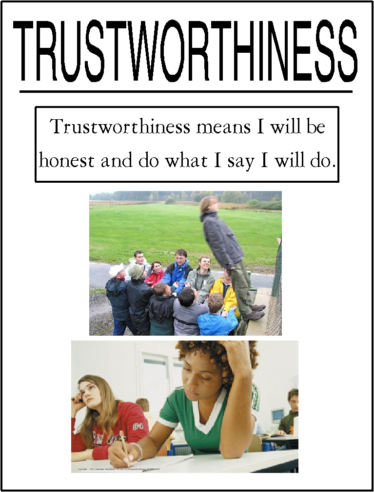 Trustworthiness Poster Butzinfrishman12   Drake S Character Traits