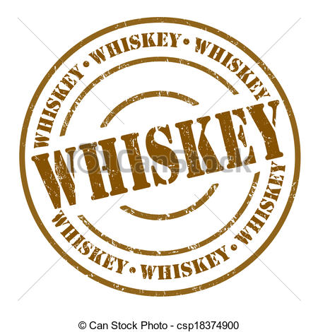Vector Clipart Of Whiskey Stamp   Whiskey Grunge Rubber Stamp On White