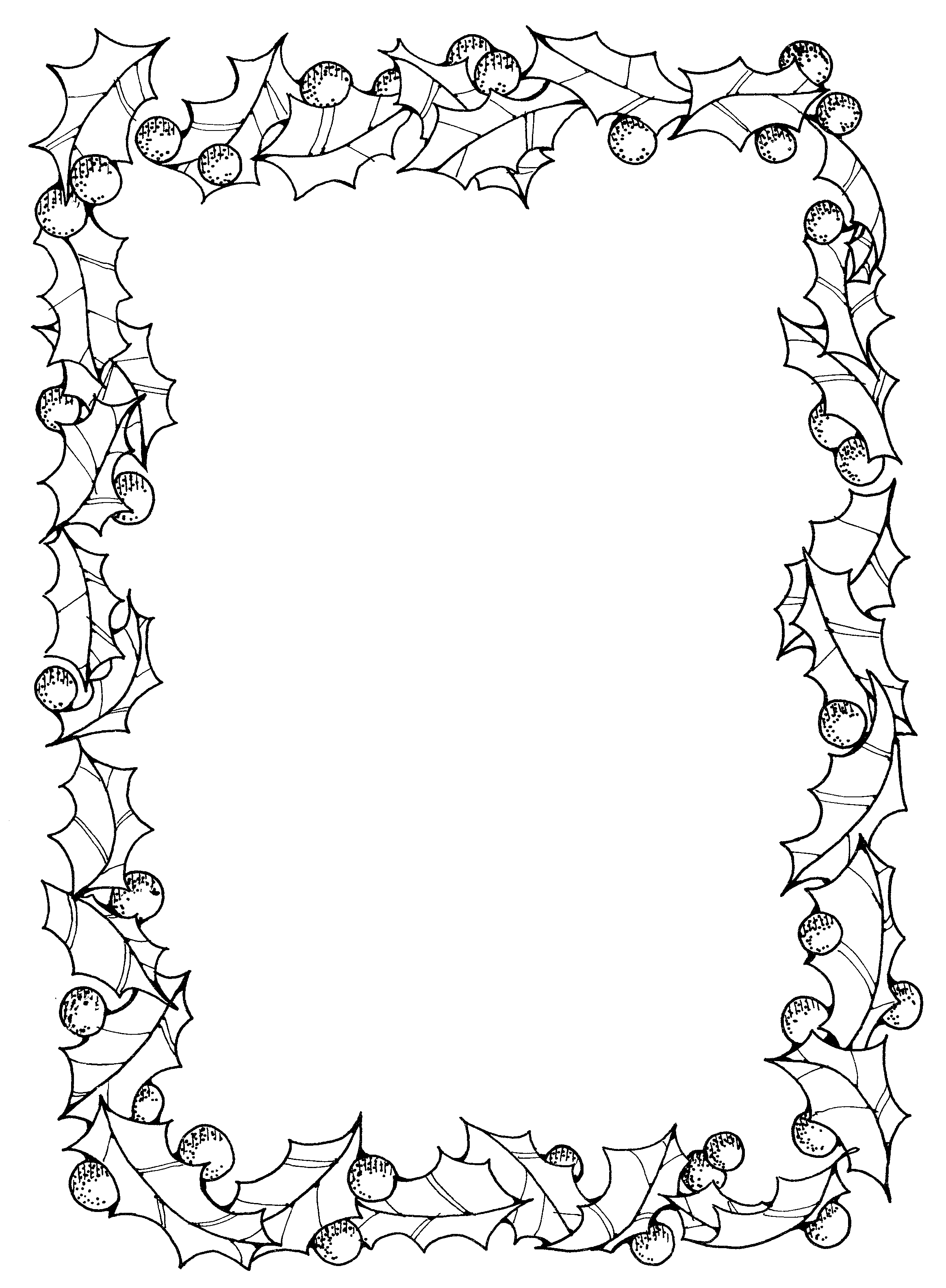 Black And White Christmas Borders   Cliparts Co