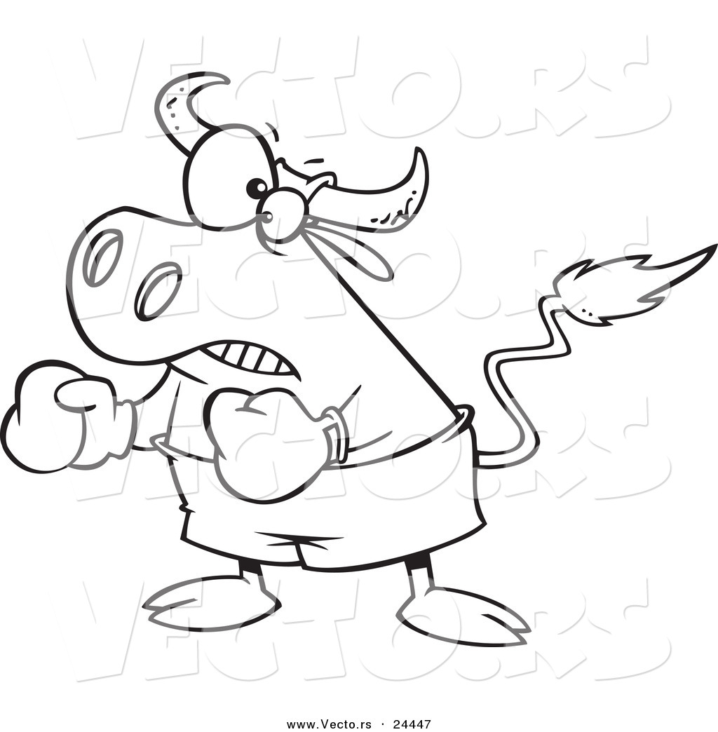 Cartoon Spanish Bullfighting