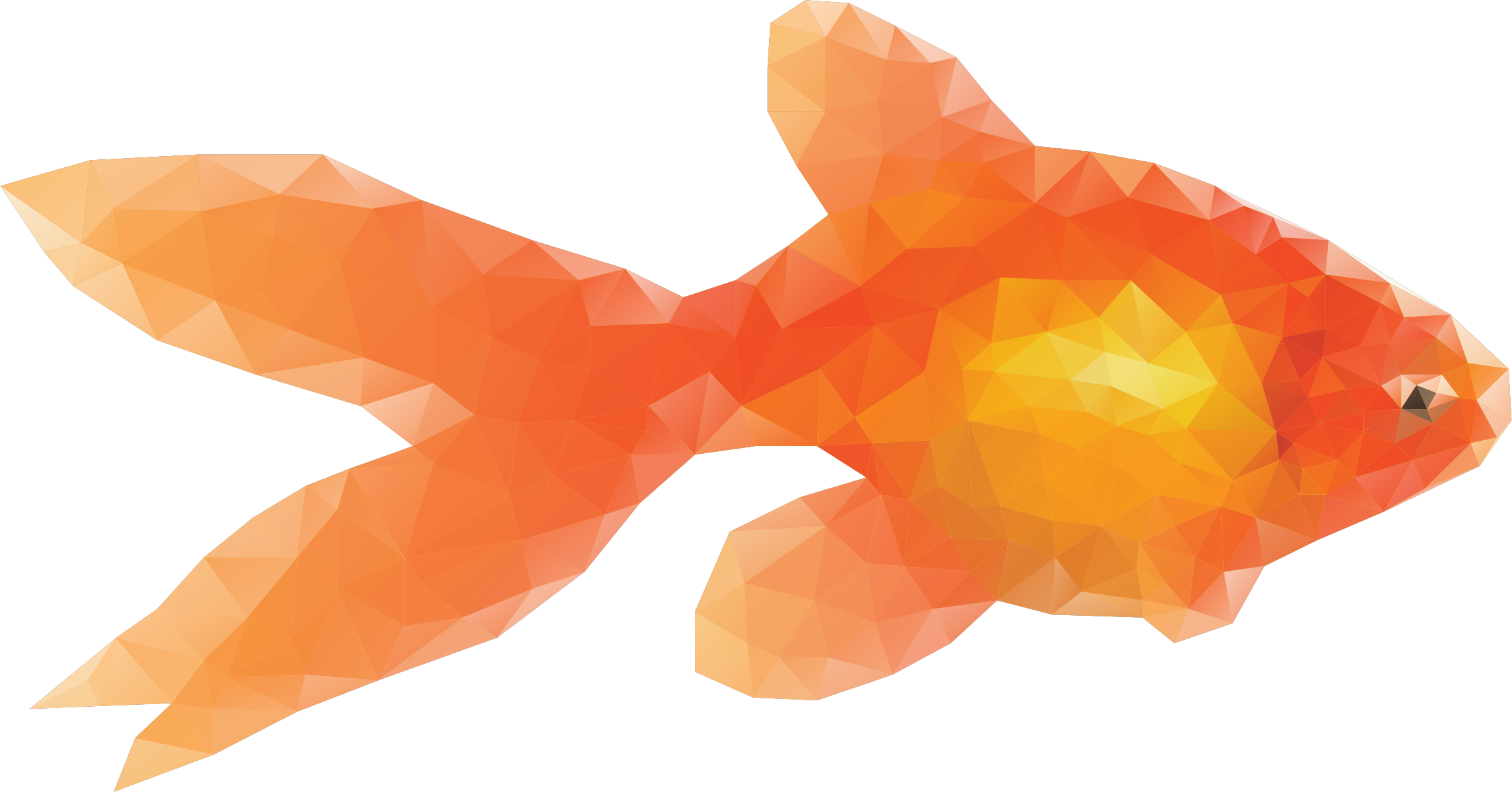 Clipart   Low Poly Goldfish