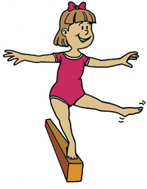 Gymnastics Balance Beam Clipart